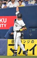 　４回、本塁打を放った杉本（撮影・石井剣太郎）