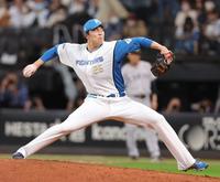 　１２回、登板した田中正（撮影・中島達哉）