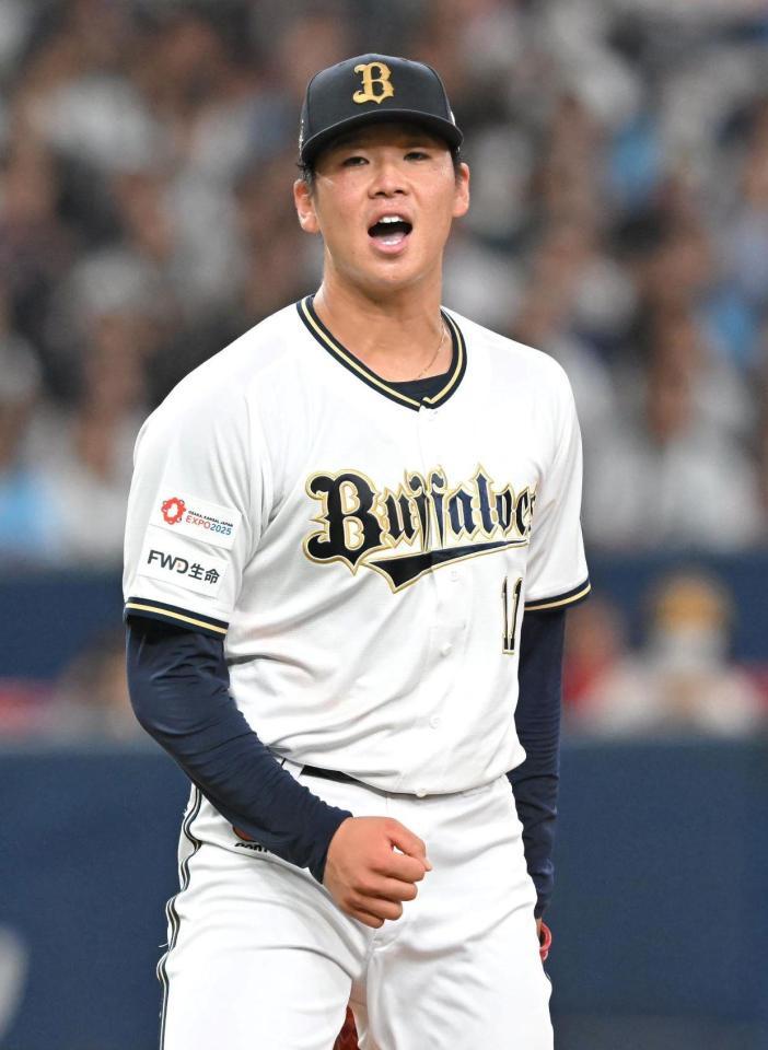 　５回、松本直を空振り三振とした山下（撮影・石井剣太郎）