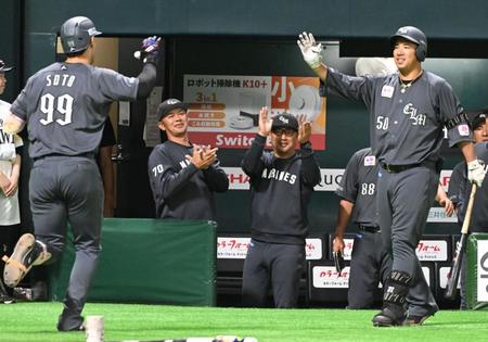 ロッテが今季６度目の引き分け２点を追う九回にソトが逆転３ランも勝ち切れず