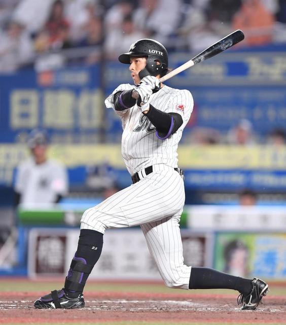 ロッテ・岡大海が8試合連続二塁打のプロ野球新記録「素直にうれしい