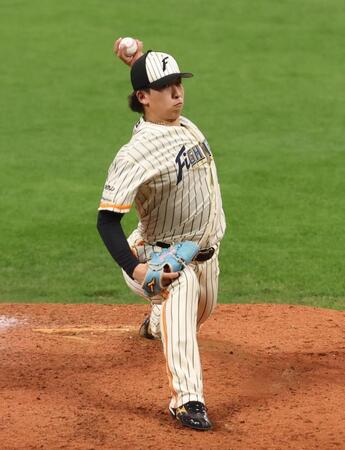 　５回、力投する細野（撮影・中島達哉）