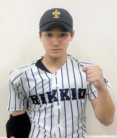 　完投勝利で初戦突破を導いた立教池袋・林