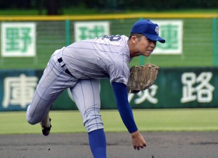 滝川にいた“村上２世”新井７回５失点粘投　打っても３打点の好素材２年生　虎スカウトも絶賛「フォームにクセがない」