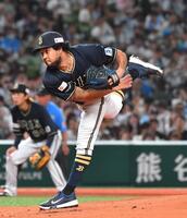 　オリックス先発のエスピノーザ（撮影・持木克友）