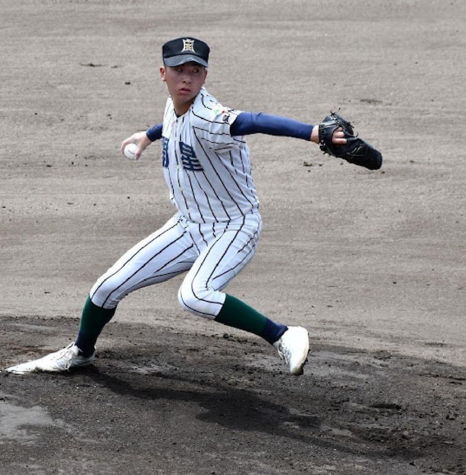 　開星のエース井上勇翔が準々決勝で完投勝利。ベスト４進出へ導いた