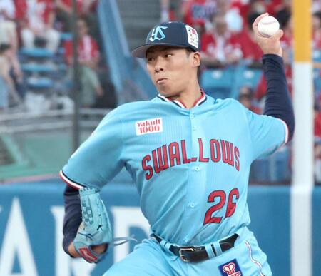 ヤクルト　先発山野がまさか大炎上　広島打線につかまり一挙９安打９失点でＫＯ　村上先制２ラン直後に悪夢