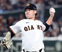 　ヤクルト打線に立ち向かう井上（撮影・佐藤厚）