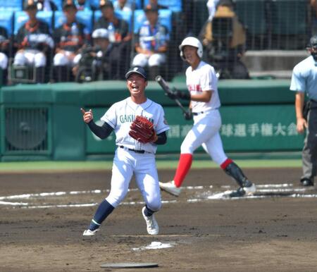 岡山学芸館が投手戦を制し、５年ぶりの初戦突破　沖田、丹羽が完封リレー　五回の１点守り抜く