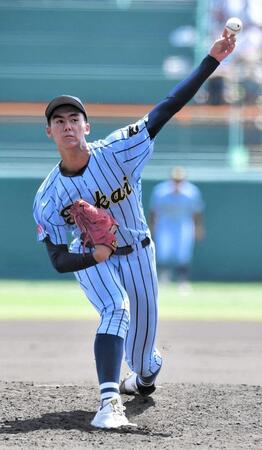 　７回無失点１３奪三振と好投を見せた東海大相模・藤田