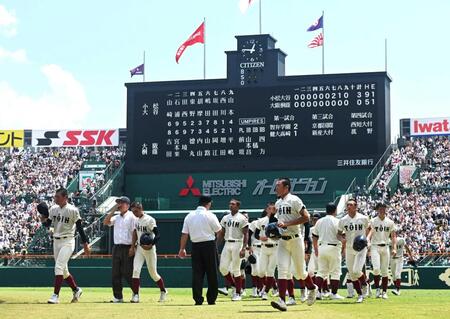 大阪桐蔭・西谷監督「指導者としての力不足」夏初の完封負け　甲子園に衝撃！報徳、健大高崎に続き強豪校まさか