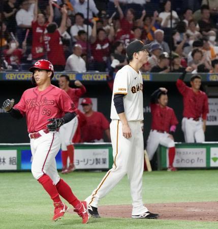 巨１-２広（２２日）　広島が逆転勝ち