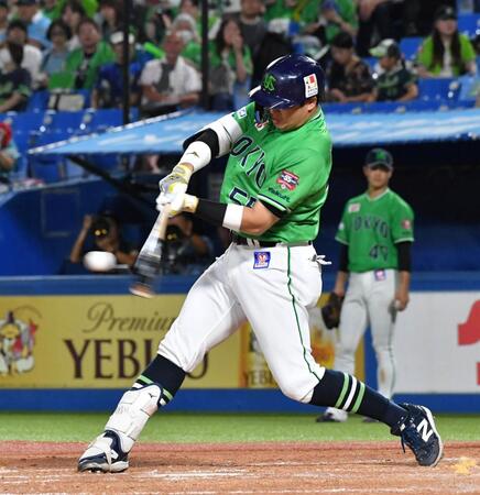 ヤクルト・村上「打った瞬間に行ったなと」５戦ぶり２３号　今季６４打点で２冠に