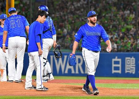 【写真】わずか２日前　勝利投手目前の交代に不満爆発のＤｅＮＡ投手