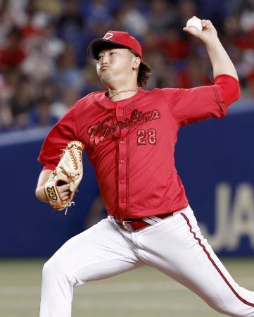 　中日戦に先発した広島・床田＝バンテリンドーム