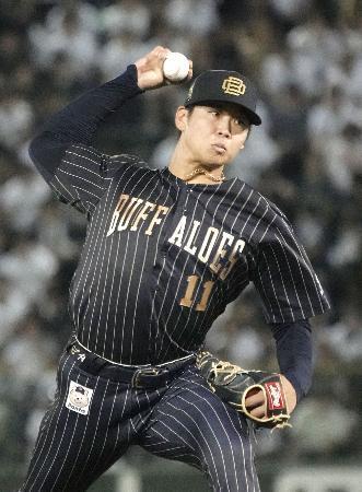 オ４-０西（４日）　山下、７回無失点で３勝目