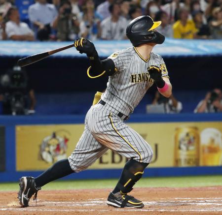 ヤ１-９神（６日）　阪神１３安打で大勝、４連勝