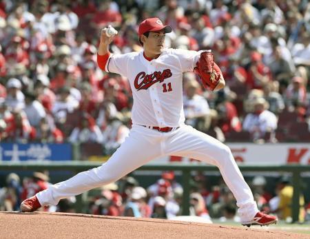 広２-１中（７日）　九里、好投で７勝目