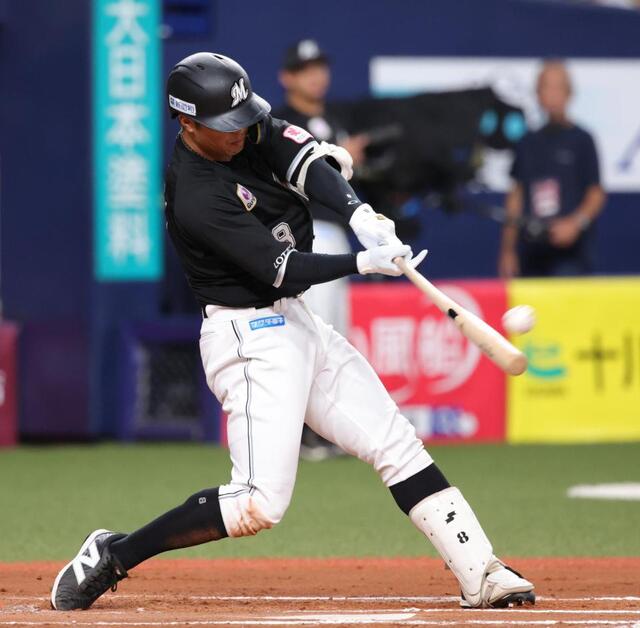 ロッテ・中村奨吾 SSKのバット 最初は偶然の出合い。今は自分の