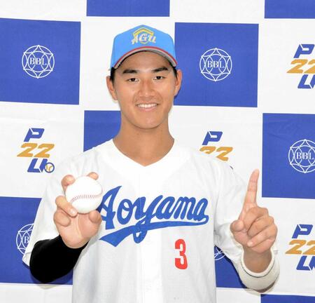 ドラフト１位候補の青学大・西川　今秋１号　計３打点で勝ち点１に貢献　ＤｅＮＡスカウト絶賛「打球音はモノが違う」