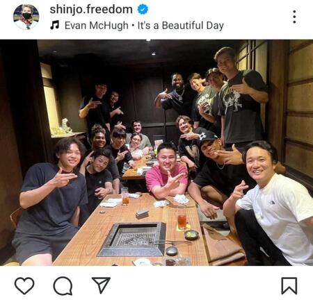 　日本ハム・新庄監督のインスタグラム＠ｓｈｉｎｊｏ．ｆｒｅｅｄｏｍより