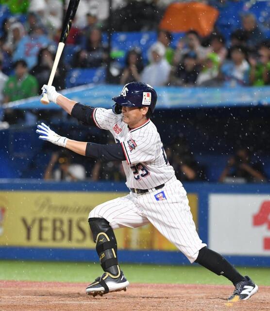 青木宣親 実使用バット（ヤクルト 青木宣親の鮮やか中前打に