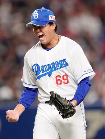 中１-０広（２３日）　松木平、好投で２勝目