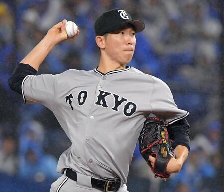 　ＤｅＮＡ打線に立ち向かう戸郷（撮影・佐藤厚）