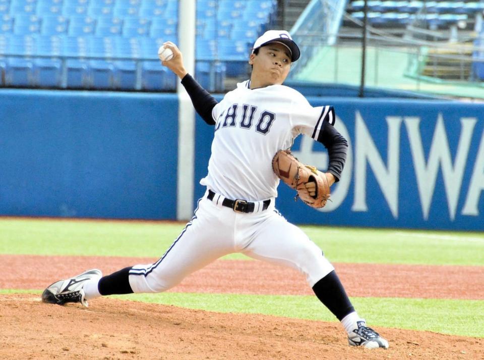 　リーグ戦初先発し３回１失点だった中大・子安