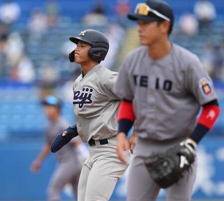 明大・宗山　節目のリーグ戦通算１００安打　阪神４人など今秋ドラ１候補にプロ野球１０球団が熱視線