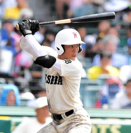 高校通算６４発の早実・宇野真仁朗がプロ志望届提出　木製バット使い今夏甲子園やＵ－１８日本代表で活躍