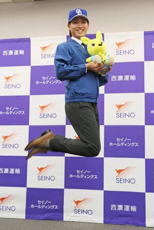 　中日に２位指名を受け、カンガルージャンプで飛躍を誓う西濃運輸・吉田聖弥