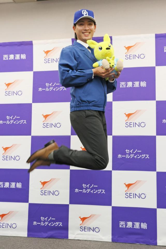 　中日に２位指名を受け、カンガルージャンプで飛躍を誓う西濃運輸・吉田聖弥