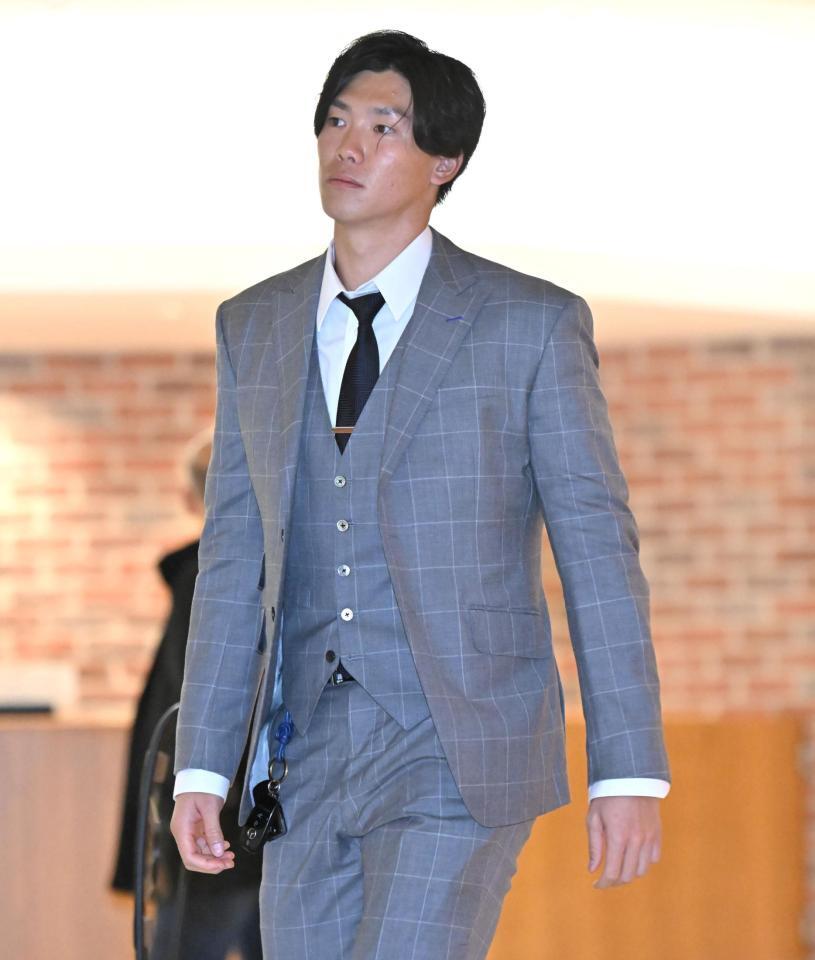 　日本プロ野球選手会理事会に出席する湯浅（撮影・北村雅宏）