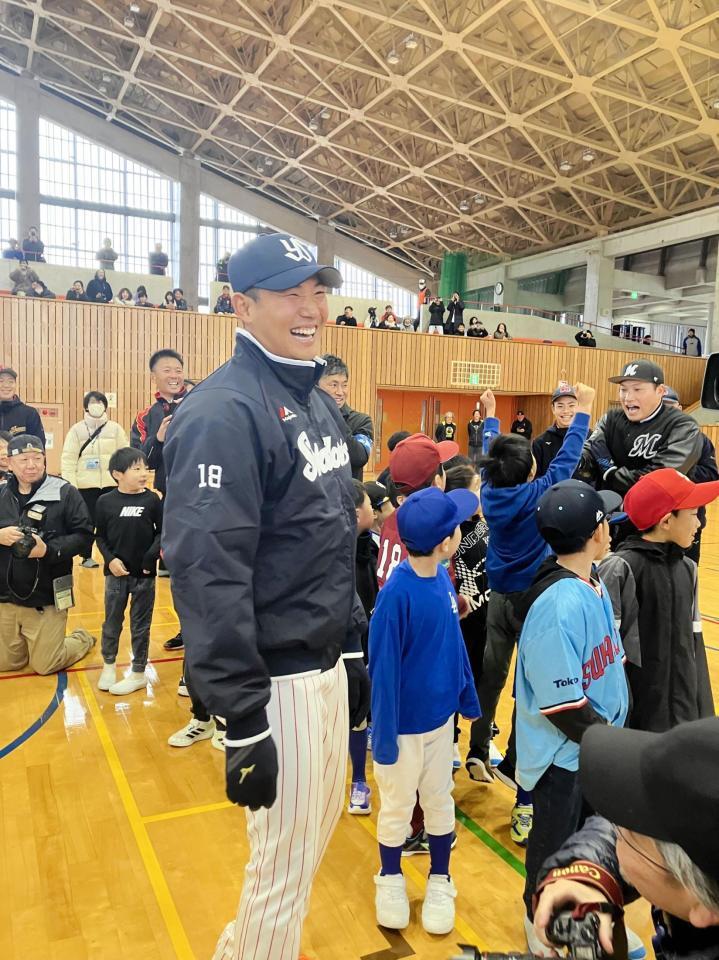 故郷・石川県で行われた「応援しよう能登！スポーツフェスタ」に参加した奥川