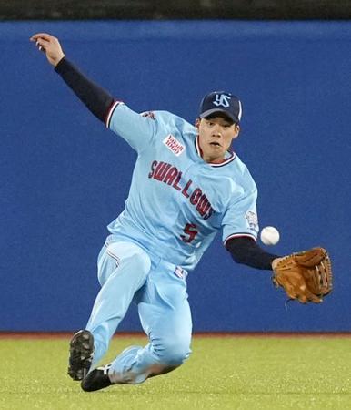 　ヤクルトの塩見＝４月２０日、神宮