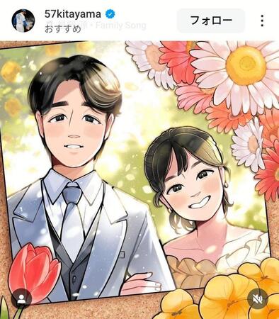 日本ハム・北山のインスタグラム（＠５７ｋｉｔａｙａｍａ）から