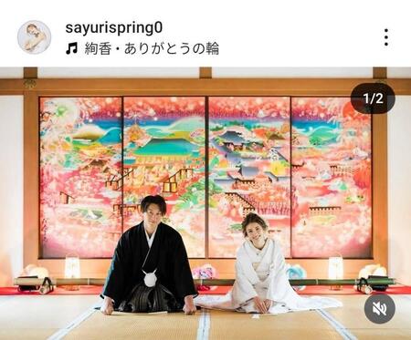　新山さゆりさんのインスタグラム（＠ｓａｙｕｒｉｓｐｒｉｎｇ０）から