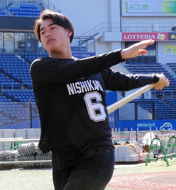 ロッテ・ドラ1西川史礁 目標は「開幕レギュラー」「本塁打2桁