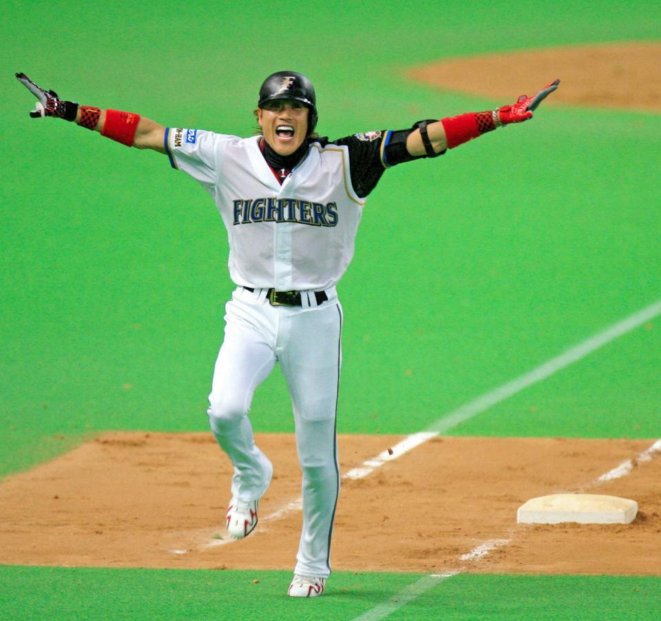 日本ハム現役時代の新庄監督＝２００５年１０月撮影