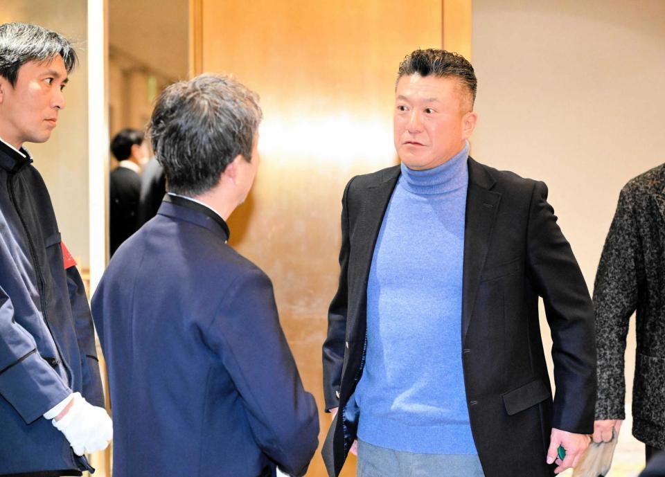 　ＰＬ学園硬式野球部ＯＢ会に出席した入来氏