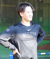 　自主トレを公開した井上