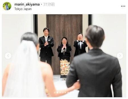 　秋山真凜のインスタグラム（ｍａｒｉｎ＿ａｋｉｙａｍａ）より