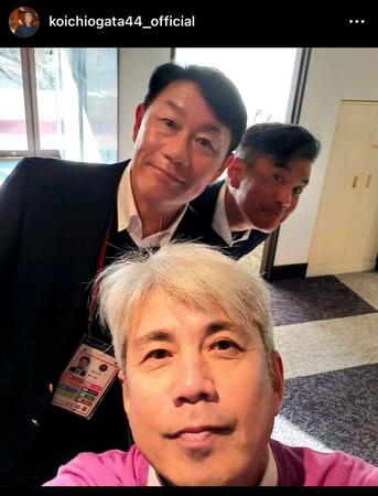 　緒方耕一氏インスタグラム（ｋｏｉｃｈｉｏｇａｔａ４４＿ｏｆｆｉｃｉａｌ）より