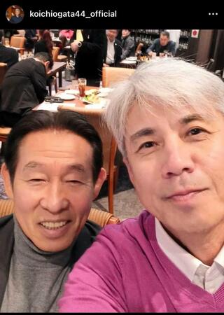 　緒方耕一氏インスタグラム（ｋｏｉｃｈｉｏｇａｔａ４４＿ｏｆｆｉｃｉａｌ）より