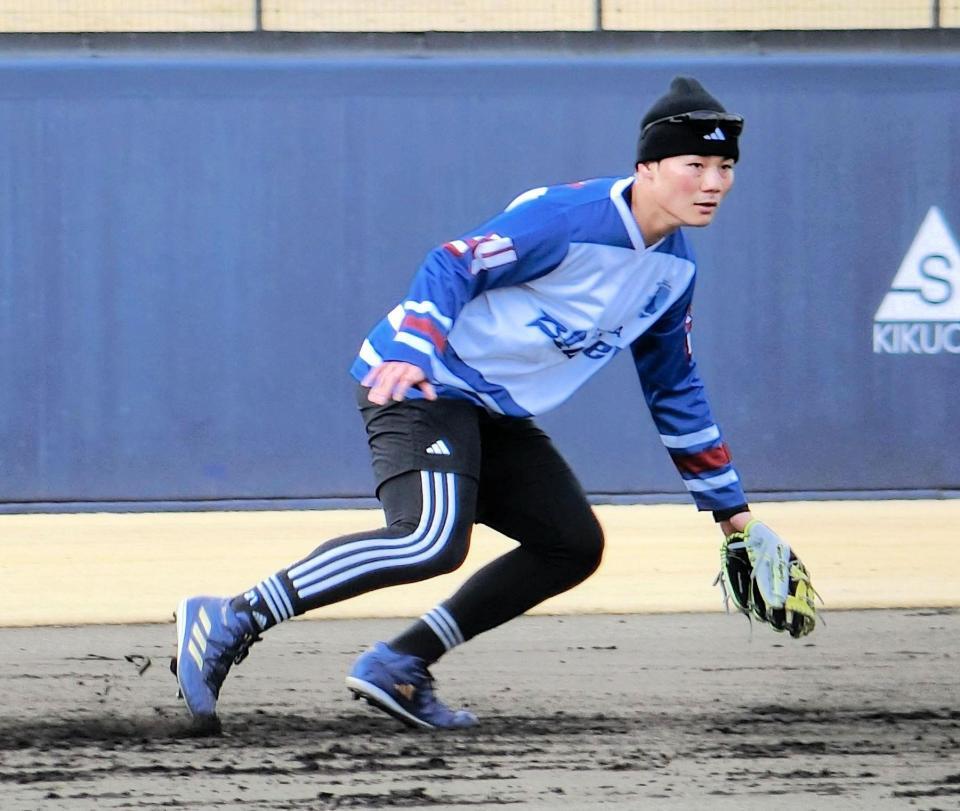 　ノックを受ける清宮