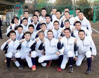 　２１世紀枠で初の甲子園出場を決めた横浜清陵の選手ら