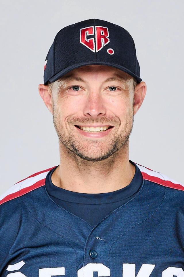 　チェコ代表のジョン・ハッセー投手コーチ