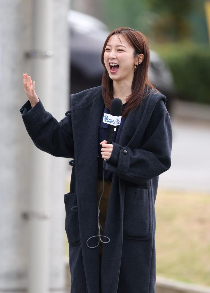 　フジテレビ・佐久間みなみアナウンサー（撮影・中田匡峻）