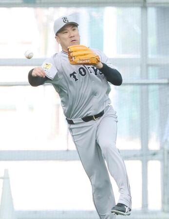 　ノックを処理する田中将